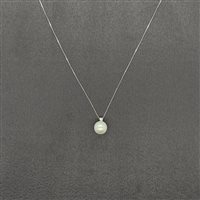 Pendant Lelune Woman in White Gold Perla LLPN01.80